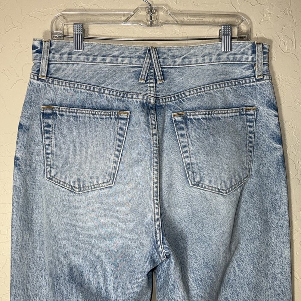 Slverlake London ankle jeans in broken hearts high rise wide leg straight jeans - Picture 6 of 10